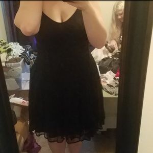 LNWOT Black lace torrid dress